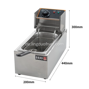 Single Cylinder Electric Fryer für Snackstangen